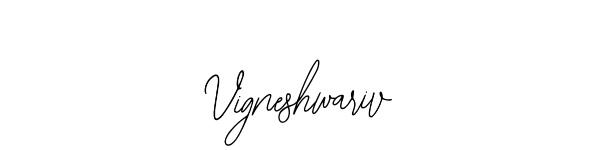 The best way (Bearetta-2O07w) to make a short signature is to pick only two or three words in your name. The name Vigneshwariv include a total of six letters. For converting this name. Vigneshwariv signature style 12 images and pictures png