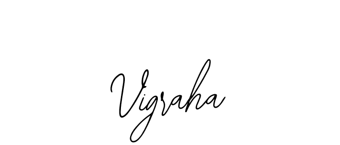 Design your own signature with our free online signature maker. With this signature software, you can create a handwritten (Bearetta-2O07w) signature for name Vigraha. Vigraha signature style 12 images and pictures png