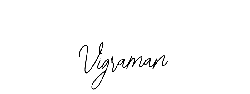 You should practise on your own different ways (Bearetta-2O07w) to write your name (Vigraman) in signature. don't let someone else do it for you. Vigraman signature style 12 images and pictures png