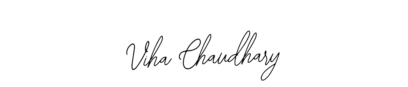 Make a beautiful signature design for name Viha Chaudhary. Use this online signature maker to create a handwritten signature for free. Viha Chaudhary signature style 12 images and pictures png