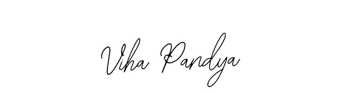 How to make Viha Pandya signature? Bearetta-2O07w is a professional autograph style. Create handwritten signature for Viha Pandya name. Viha Pandya signature style 12 images and pictures png