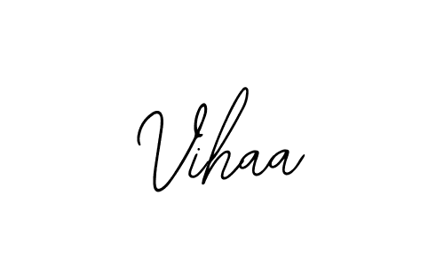 if you are searching for the best signature style for your name Vihaa. so please give up your signature search. here we have designed multiple signature styles  using Bearetta-2O07w. Vihaa signature style 12 images and pictures png