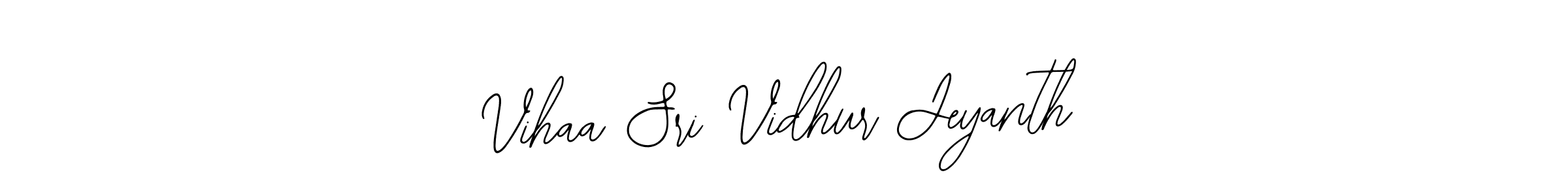 You can use this online signature creator to create a handwritten signature for the name Vihaa Sri Vidhur Jeyanth. This is the best online autograph maker. Vihaa Sri Vidhur Jeyanth signature style 12 images and pictures png