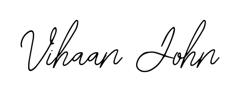 See photos of Vihaan John official signature. Check more albums & portfolios. Read reviews & check more about Bearetta-2O07w font. Vihaan John signature style 12 images and pictures png