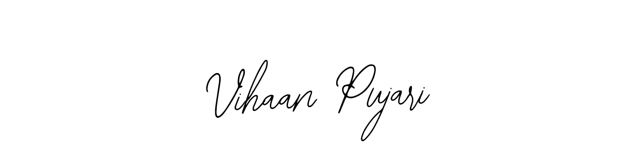 Similarly Bearetta-2O07w is the best handwritten signature design. Signature creator online .You can use it as an online autograph creator for name Vihaan Pujari. Vihaan Pujari signature style 12 images and pictures png