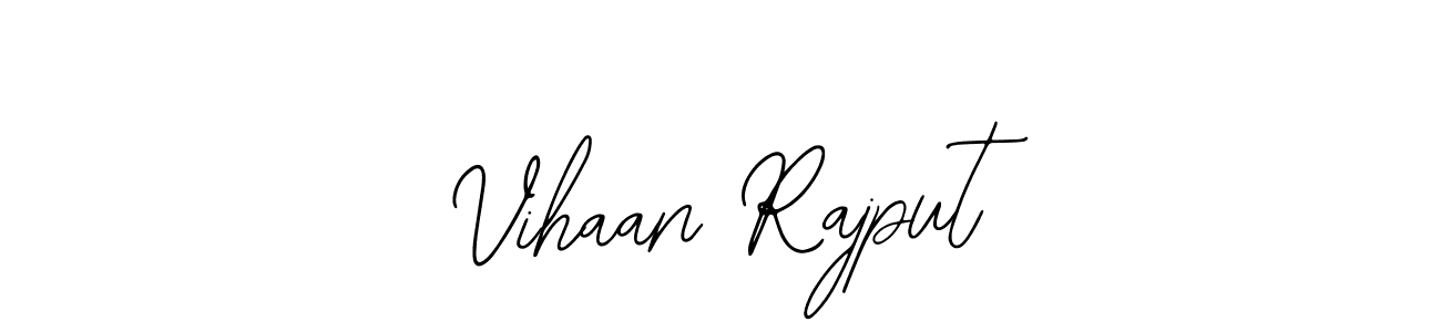 The best way (Bearetta-2O07w) to make a short signature is to pick only two or three words in your name. The name Vihaan Rajput include a total of six letters. For converting this name. Vihaan Rajput signature style 12 images and pictures png