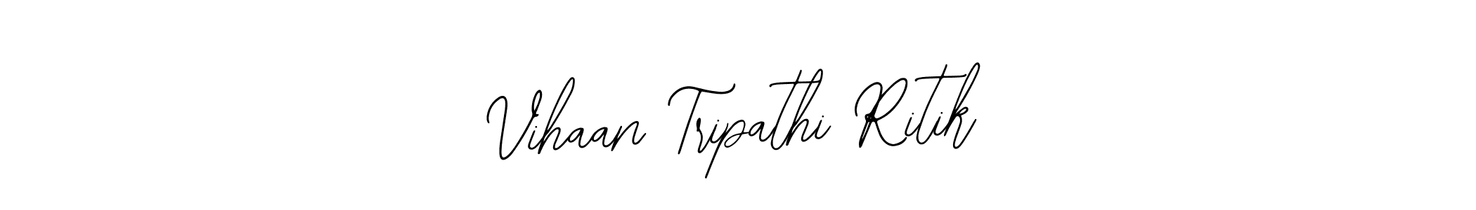 Create a beautiful signature design for name Vihaan Tripathi Ritik. With this signature (Bearetta-2O07w) fonts, you can make a handwritten signature for free. Vihaan Tripathi Ritik signature style 12 images and pictures png