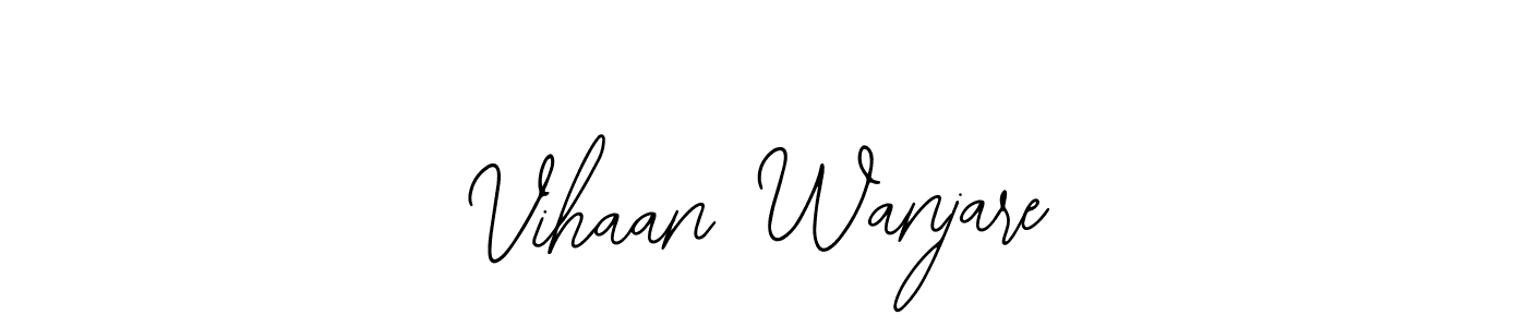 Here are the top 10 professional signature styles for the name Vihaan Wanjare. These are the best autograph styles you can use for your name. Vihaan Wanjare signature style 12 images and pictures png