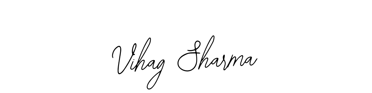 Make a beautiful signature design for name Vihag Sharma. With this signature (Bearetta-2O07w) style, you can create a handwritten signature for free. Vihag Sharma signature style 12 images and pictures png