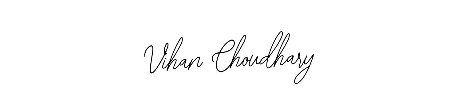 The best way (Bearetta-2O07w) to make a short signature is to pick only two or three words in your name. The name Vihan Choudhary include a total of six letters. For converting this name. Vihan Choudhary signature style 12 images and pictures png