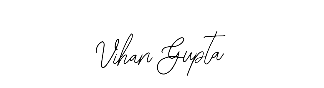 if you are searching for the best signature style for your name Vihan Gupta. so please give up your signature search. here we have designed multiple signature styles  using Bearetta-2O07w. Vihan Gupta signature style 12 images and pictures png