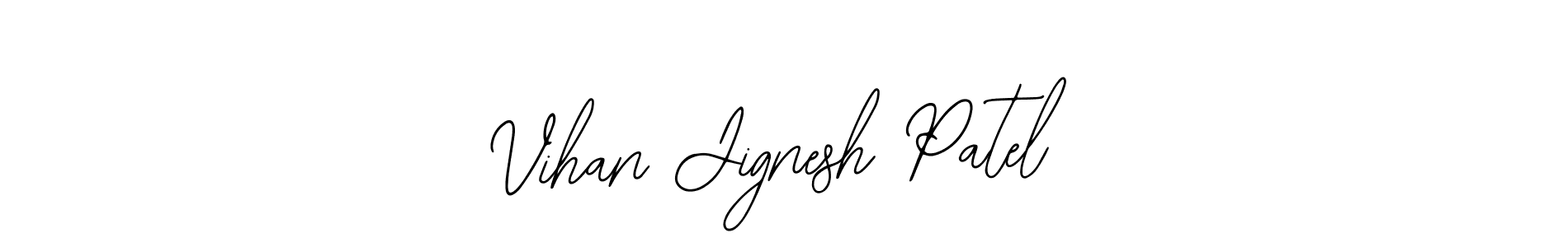 Design your own signature with our free online signature maker. With this signature software, you can create a handwritten (Bearetta-2O07w) signature for name Vihan Jignesh Patel. Vihan Jignesh Patel signature style 12 images and pictures png