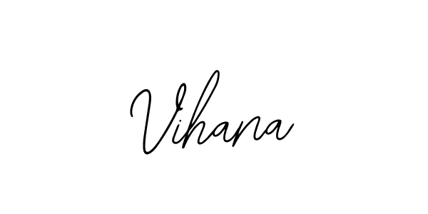 How to make Vihana name signature. Use Bearetta-2O07w style for creating short signs online. This is the latest handwritten sign. Vihana signature style 12 images and pictures png