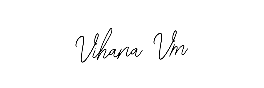 Design your own signature with our free online signature maker. With this signature software, you can create a handwritten (Bearetta-2O07w) signature for name Vihana Vm. Vihana Vm signature style 12 images and pictures png