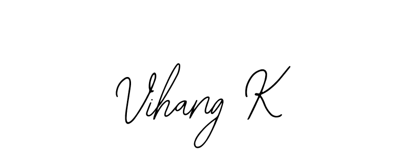 You can use this online signature creator to create a handwritten signature for the name Vihang K. This is the best online autograph maker. Vihang K signature style 12 images and pictures png