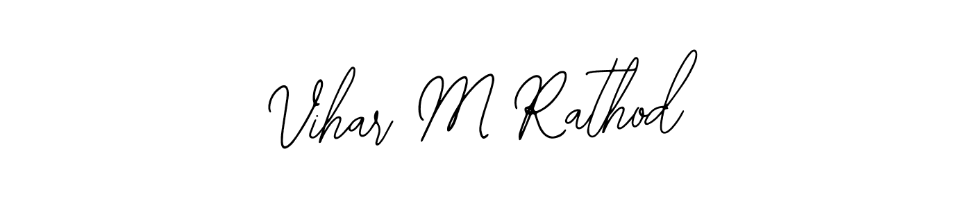 Make a beautiful signature design for name Vihar M Rathod. With this signature (Bearetta-2O07w) style, you can create a handwritten signature for free. Vihar M Rathod signature style 12 images and pictures png