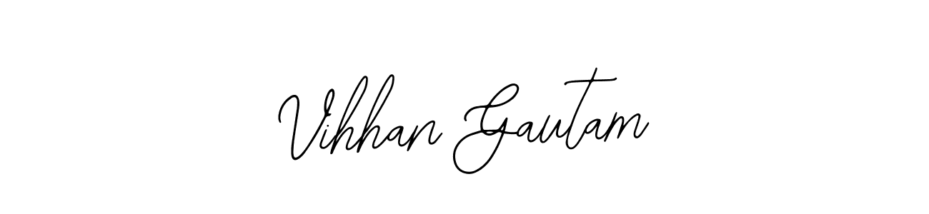 Make a short Vihhan Gautam signature style. Manage your documents anywhere anytime using Bearetta-2O07w. Create and add eSignatures, submit forms, share and send files easily. Vihhan Gautam signature style 12 images and pictures png