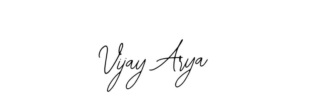 How to make Vijay Arya name signature. Use Bearetta-2O07w style for creating short signs online. This is the latest handwritten sign. Vijay Arya signature style 12 images and pictures png