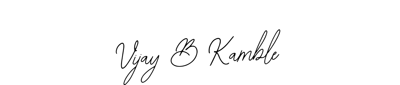 Also You can easily find your signature by using the search form. We will create Vijay B Kamble name handwritten signature images for you free of cost using Bearetta-2O07w sign style. Vijay B Kamble signature style 12 images and pictures png