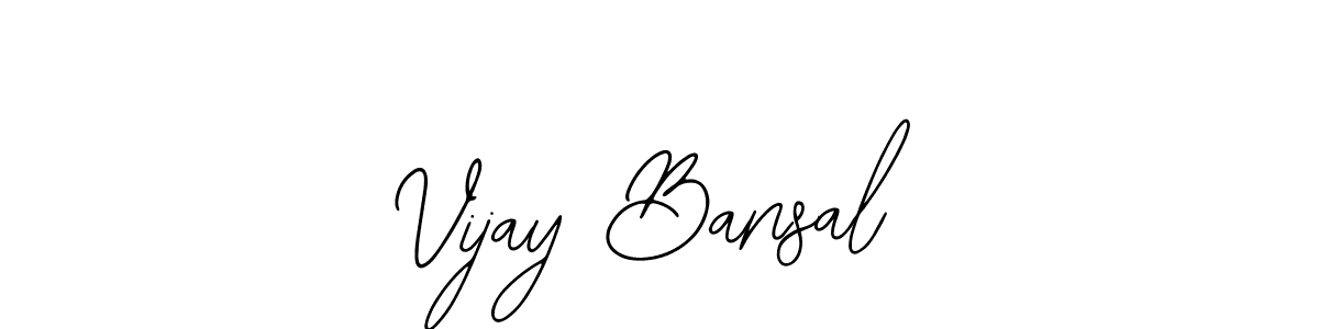 Use a signature maker to create a handwritten signature online. With this signature software, you can design (Bearetta-2O07w) your own signature for name Vijay Bansal. Vijay Bansal signature style 12 images and pictures png