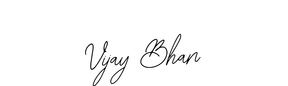 How to make Vijay Bhan name signature. Use Bearetta-2O07w style for creating short signs online. This is the latest handwritten sign. Vijay Bhan signature style 12 images and pictures png