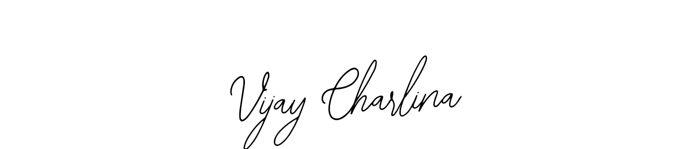 Create a beautiful signature design for name Vijay Charlina. With this signature (Bearetta-2O07w) fonts, you can make a handwritten signature for free. Vijay Charlina signature style 12 images and pictures png