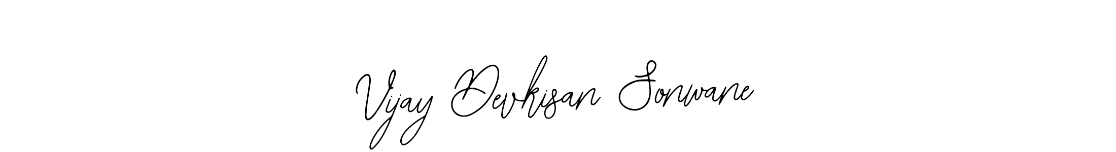 How to make Vijay Devkisan Sonwane name signature. Use Bearetta-2O07w style for creating short signs online. This is the latest handwritten sign. Vijay Devkisan Sonwane signature style 12 images and pictures png