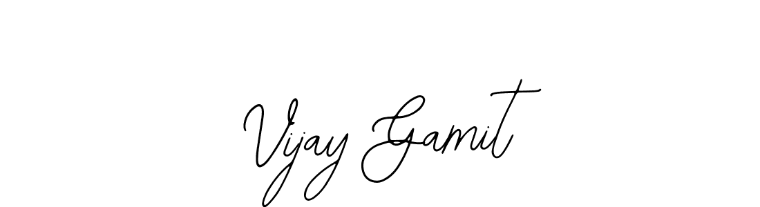 Design your own signature with our free online signature maker. With this signature software, you can create a handwritten (Bearetta-2O07w) signature for name Vijay Gamit. Vijay Gamit signature style 12 images and pictures png