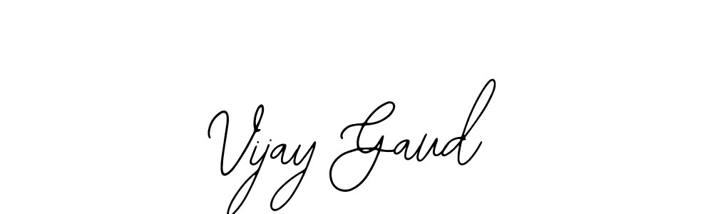 Use a signature maker to create a handwritten signature online. With this signature software, you can design (Bearetta-2O07w) your own signature for name Vijay Gaud. Vijay Gaud signature style 12 images and pictures png