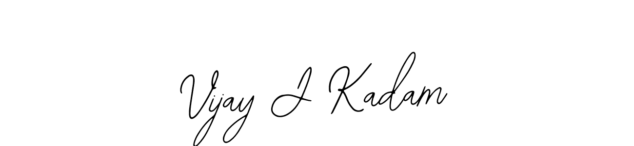 Use a signature maker to create a handwritten signature online. With this signature software, you can design (Bearetta-2O07w) your own signature for name Vijay J Kadam. Vijay J Kadam signature style 12 images and pictures png