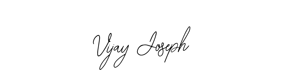 You should practise on your own different ways (Bearetta-2O07w) to write your name (Vijay Joseph) in signature. don't let someone else do it for you. Vijay Joseph signature style 12 images and pictures png