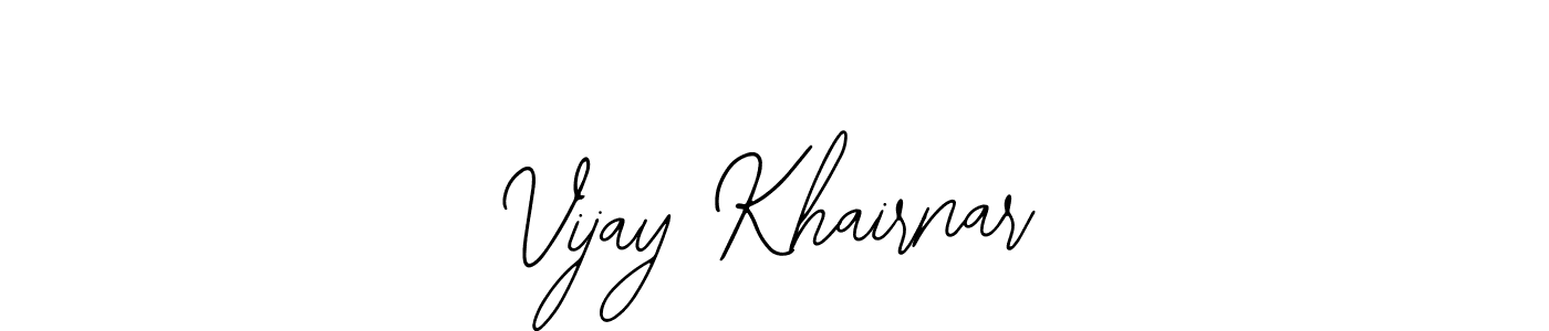 Also You can easily find your signature by using the search form. We will create Vijay Khairnar name handwritten signature images for you free of cost using Bearetta-2O07w sign style. Vijay Khairnar signature style 12 images and pictures png