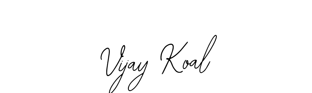 Use a signature maker to create a handwritten signature online. With this signature software, you can design (Bearetta-2O07w) your own signature for name Vijay Koal. Vijay Koal signature style 12 images and pictures png