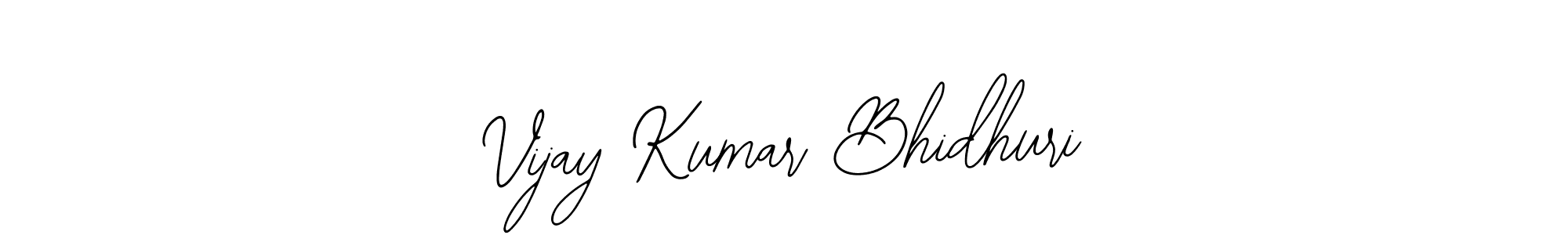 Make a beautiful signature design for name Vijay Kumar Bhidhuri. Use this online signature maker to create a handwritten signature for free. Vijay Kumar Bhidhuri signature style 12 images and pictures png
