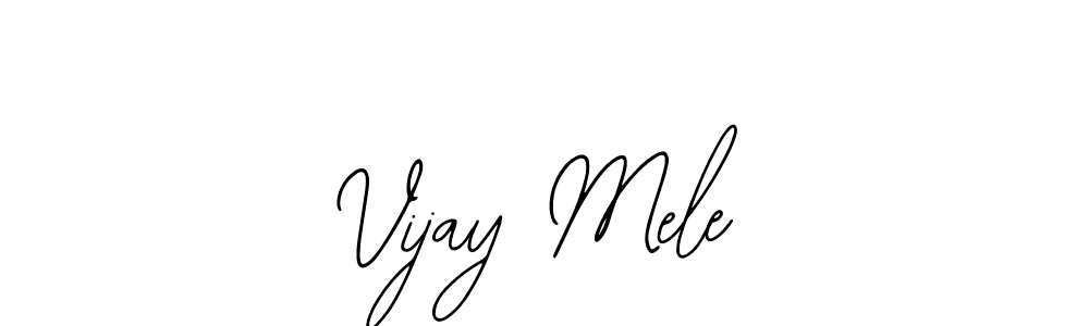 Also You can easily find your signature by using the search form. We will create Vijay Mele name handwritten signature images for you free of cost using Bearetta-2O07w sign style. Vijay Mele signature style 12 images and pictures png