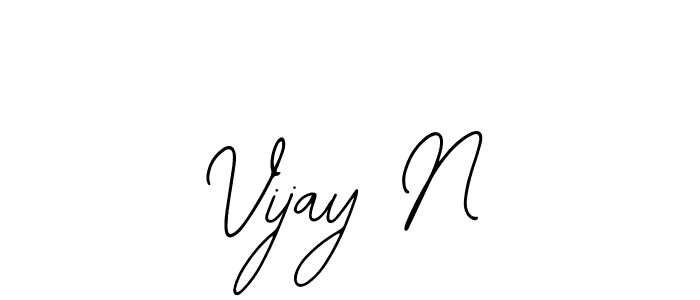 Vijay N stylish signature style. Best Handwritten Sign (Bearetta-2O07w) for my name. Handwritten Signature Collection Ideas for my name Vijay N. Vijay N signature style 12 images and pictures png