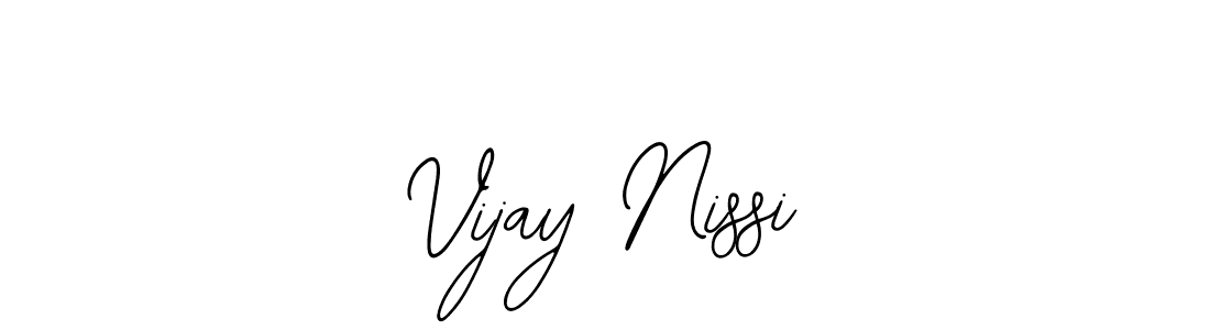 The best way (Bearetta-2O07w) to make a short signature is to pick only two or three words in your name. The name Vijay Nissi include a total of six letters. For converting this name. Vijay Nissi signature style 12 images and pictures png
