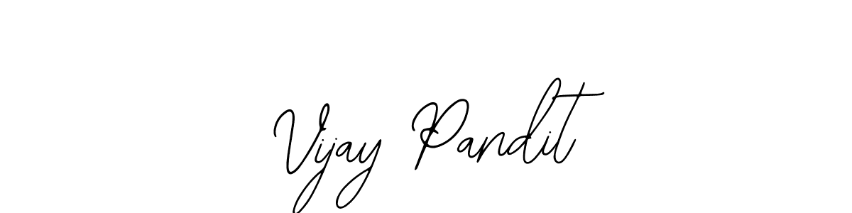 Bearetta-2O07w is a professional signature style that is perfect for those who want to add a touch of class to their signature. It is also a great choice for those who want to make their signature more unique. Get Vijay Pandit name to fancy signature for free. Vijay Pandit signature style 12 images and pictures png