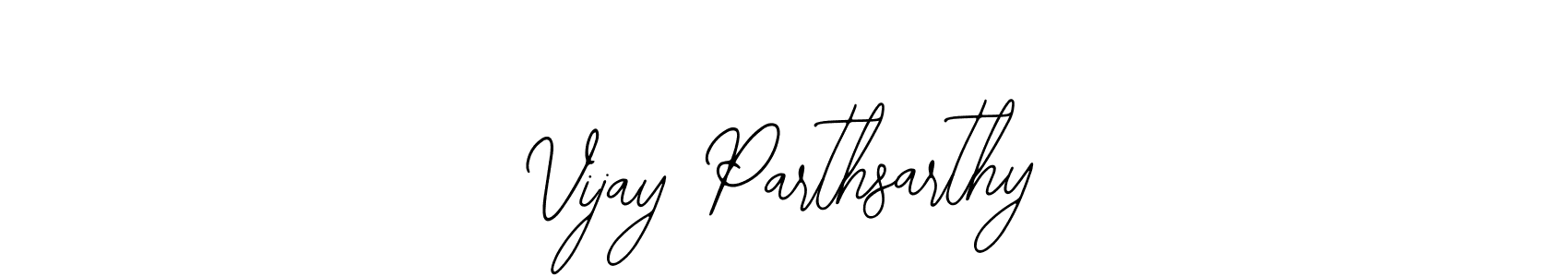How to make Vijay Parthsarthy name signature. Use Bearetta-2O07w style for creating short signs online. This is the latest handwritten sign. Vijay Parthsarthy signature style 12 images and pictures png