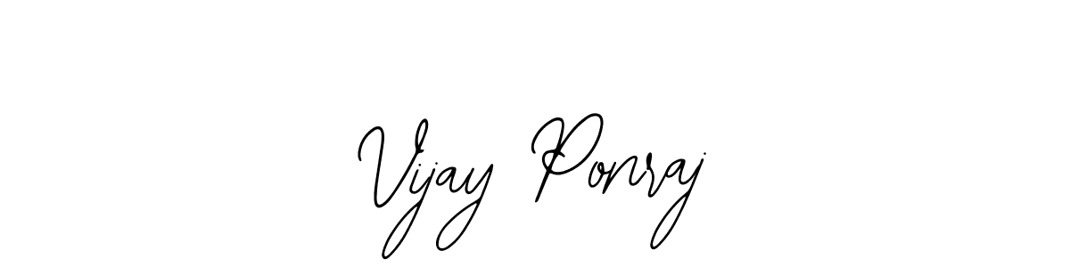 Bearetta-2O07w is a professional signature style that is perfect for those who want to add a touch of class to their signature. It is also a great choice for those who want to make their signature more unique. Get Vijay Ponraj name to fancy signature for free. Vijay Ponraj signature style 12 images and pictures png