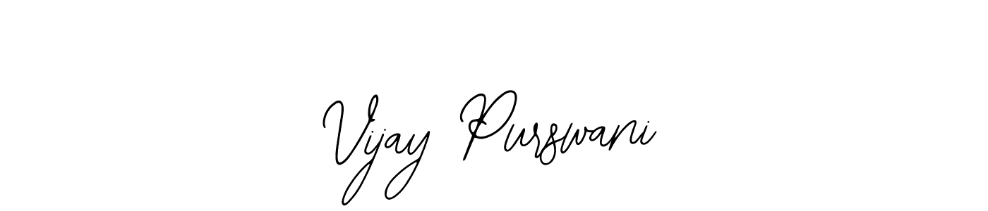 How to make Vijay Purswani name signature. Use Bearetta-2O07w style for creating short signs online. This is the latest handwritten sign. Vijay Purswani signature style 12 images and pictures png