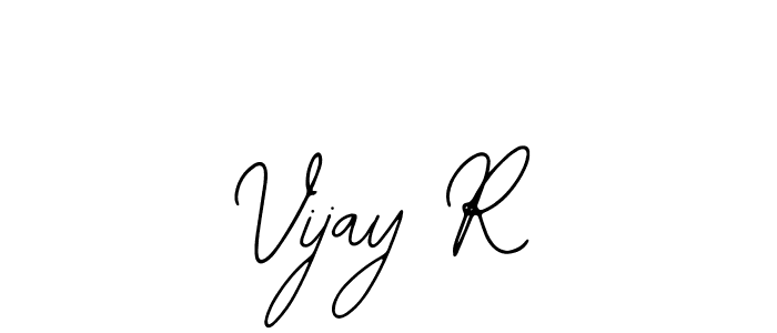 if you are searching for the best signature style for your name Vijay R. so please give up your signature search. here we have designed multiple signature styles  using Bearetta-2O07w. Vijay R signature style 12 images and pictures png