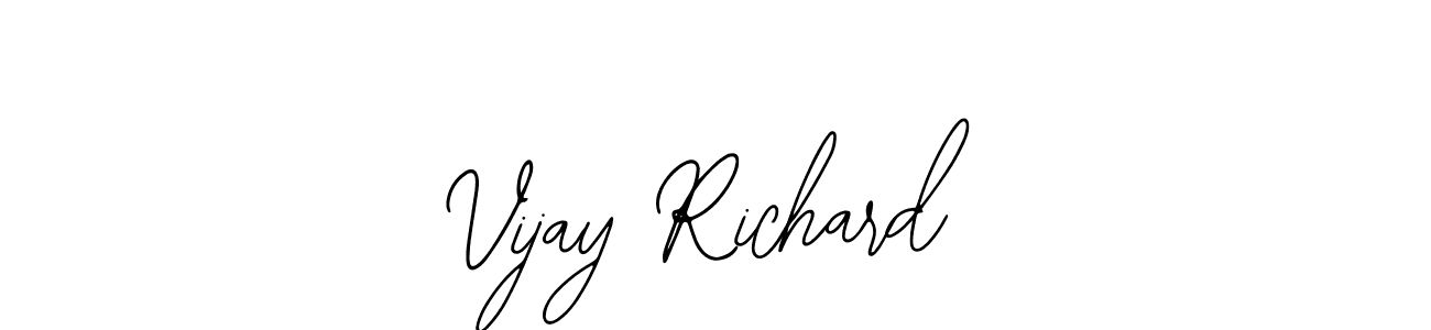 Vijay Richard stylish signature style. Best Handwritten Sign (Bearetta-2O07w) for my name. Handwritten Signature Collection Ideas for my name Vijay Richard. Vijay Richard signature style 12 images and pictures png