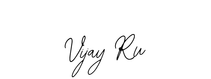 Use a signature maker to create a handwritten signature online. With this signature software, you can design (Bearetta-2O07w) your own signature for name Vijay Ru. Vijay Ru signature style 12 images and pictures png