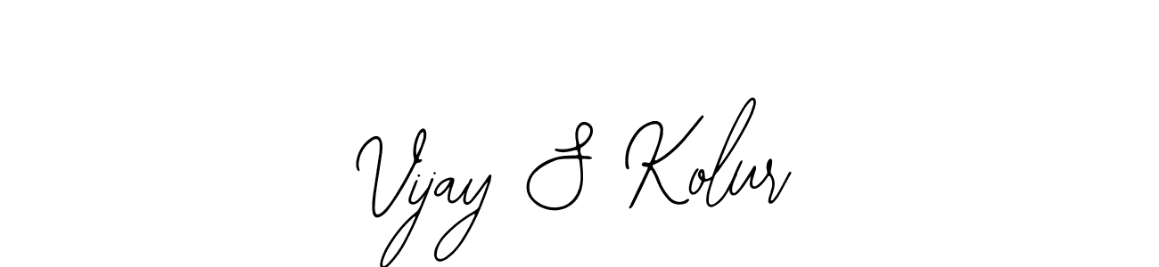 Use a signature maker to create a handwritten signature online. With this signature software, you can design (Bearetta-2O07w) your own signature for name Vijay S Kolur. Vijay S Kolur signature style 12 images and pictures png