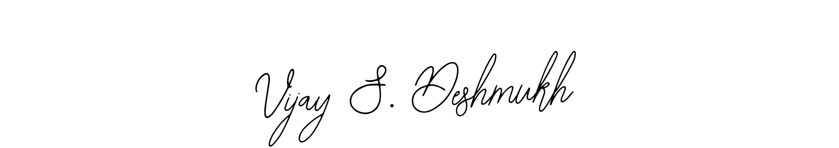 Make a beautiful signature design for name Vijay S. Deshmukh. With this signature (Bearetta-2O07w) style, you can create a handwritten signature for free. Vijay S. Deshmukh signature style 12 images and pictures png