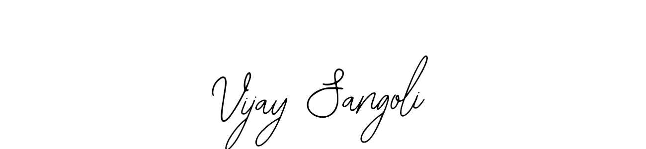 How to make Vijay Sangoli name signature. Use Bearetta-2O07w style for creating short signs online. This is the latest handwritten sign. Vijay Sangoli signature style 12 images and pictures png