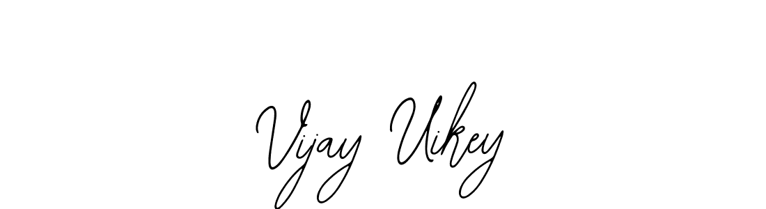 The best way (Bearetta-2O07w) to make a short signature is to pick only two or three words in your name. The name Vijay Uikey include a total of six letters. For converting this name. Vijay Uikey signature style 12 images and pictures png