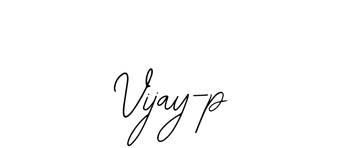 Use a signature maker to create a handwritten signature online. With this signature software, you can design (Bearetta-2O07w) your own signature for name Vijay-p. Vijay-p signature style 12 images and pictures png
