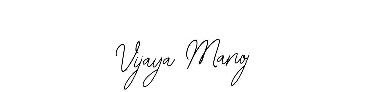 How to make Vijaya Manoj signature? Bearetta-2O07w is a professional autograph style. Create handwritten signature for Vijaya Manoj name. Vijaya Manoj signature style 12 images and pictures png